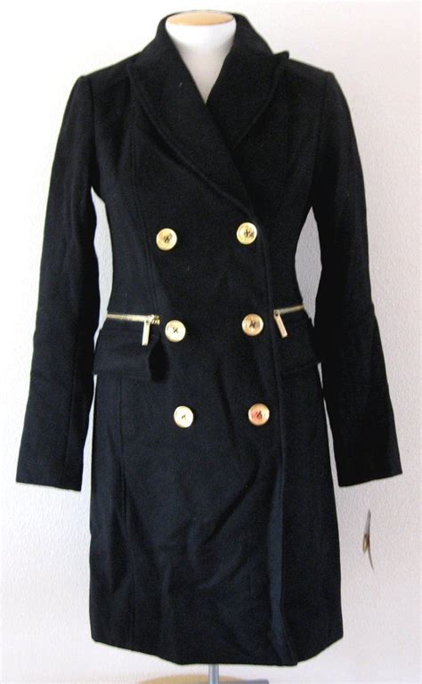 michael kors trench coat gold buttons|Michael Kors trench coat.